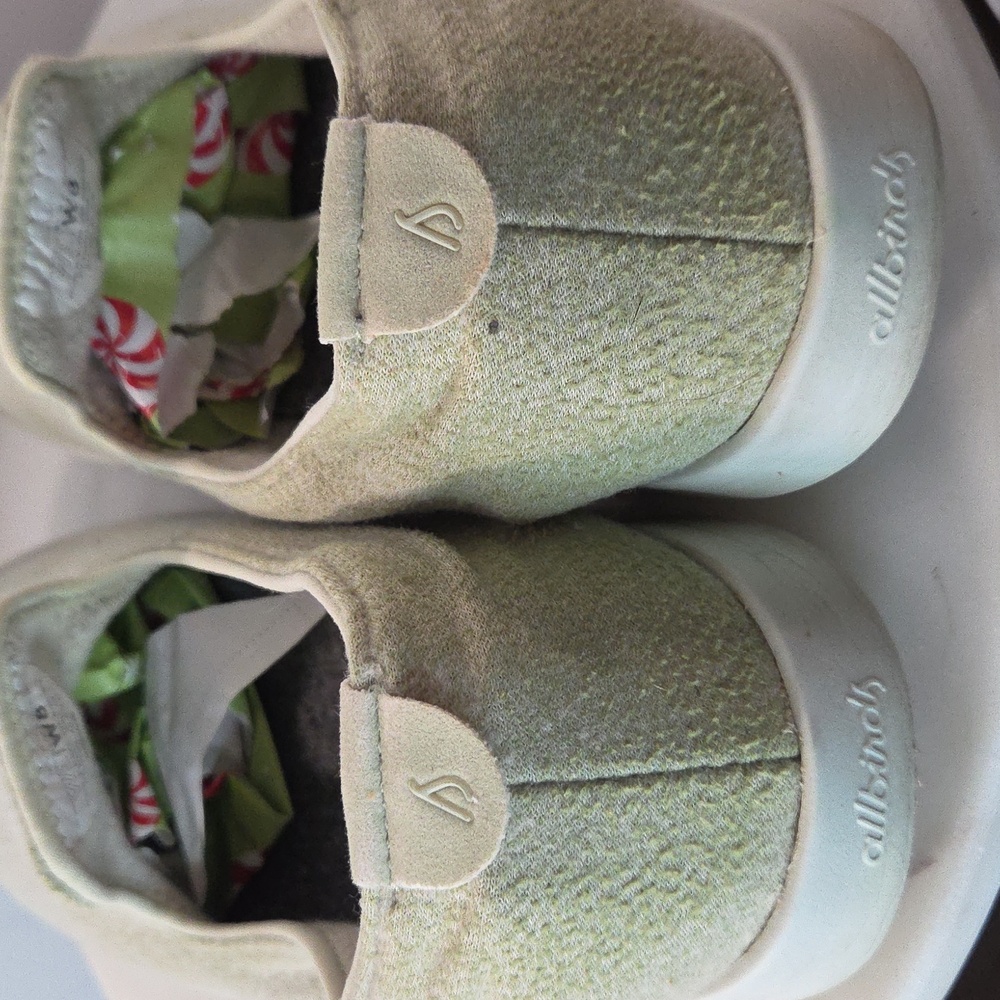 Allbirds Mist Green Slip-On Merino Shoes Size 7.5 - Picture 4 of 7